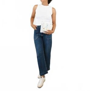 NEW JBD. high rise cropped utility pants in dark denim